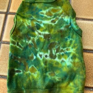 Green Tie Dye doggie shirt💚